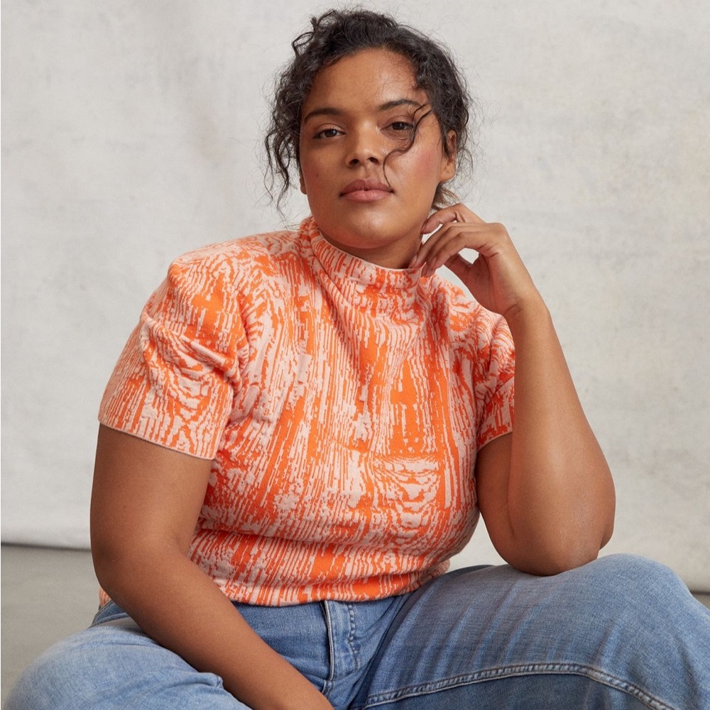 Maeve Anthropologie Bosca Sweater Tee - 2X